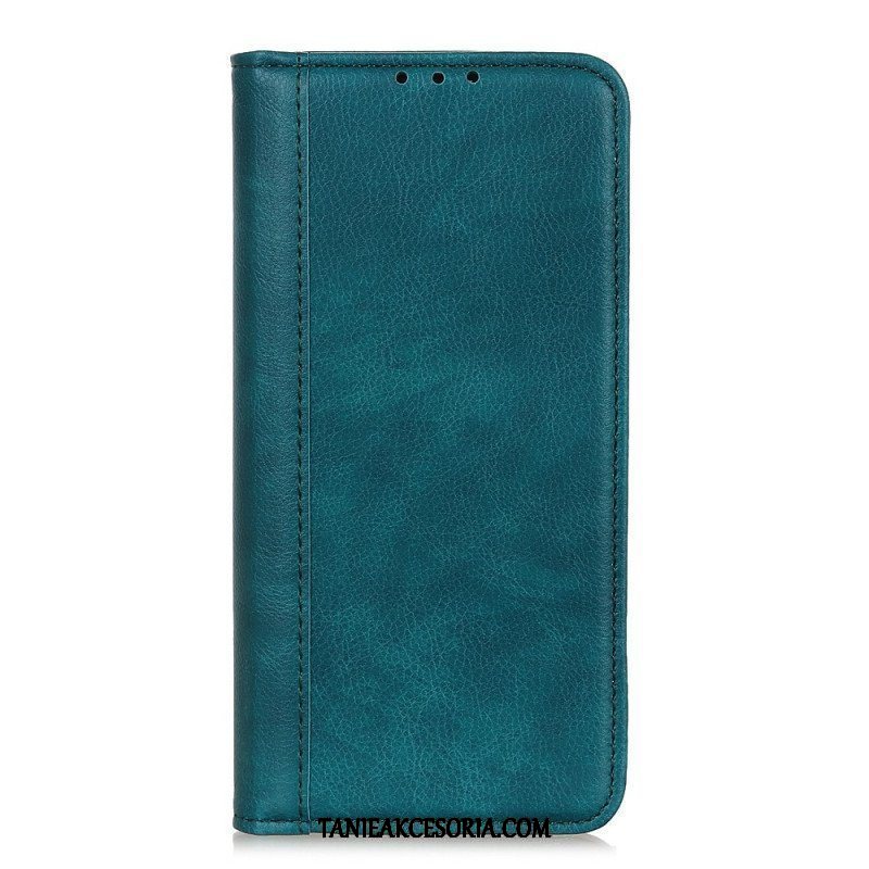 Etui Folio do Samsung Galaxy M52 5G Pleciona Skóra