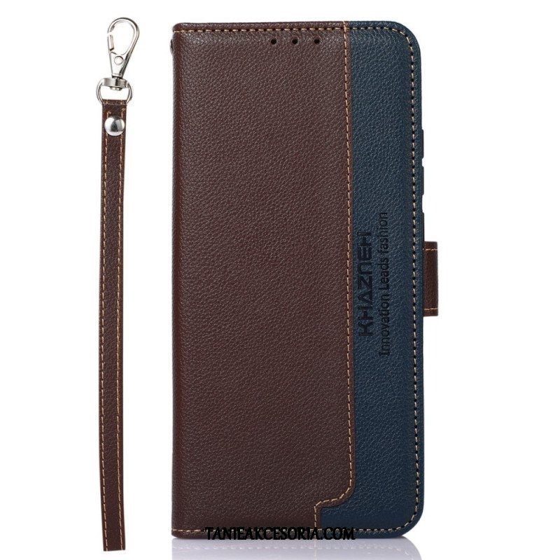 Etui Folio do Samsung Galaxy M52 5G Rfid Khazneh W Stylu Liczi