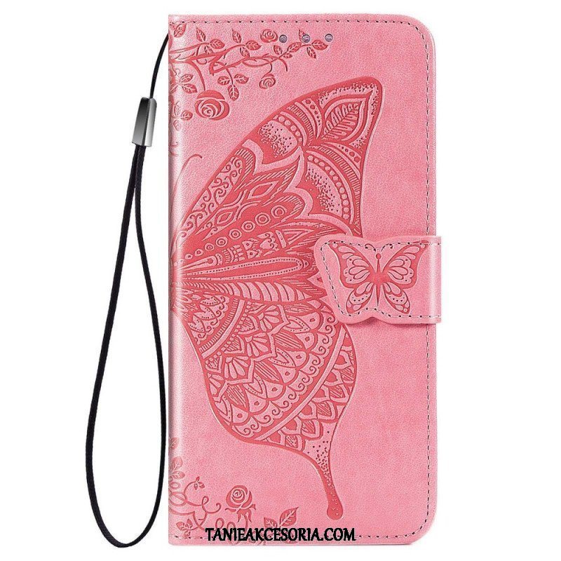 Etui Folio do Samsung Galaxy M53 5G Barokowy Motyl