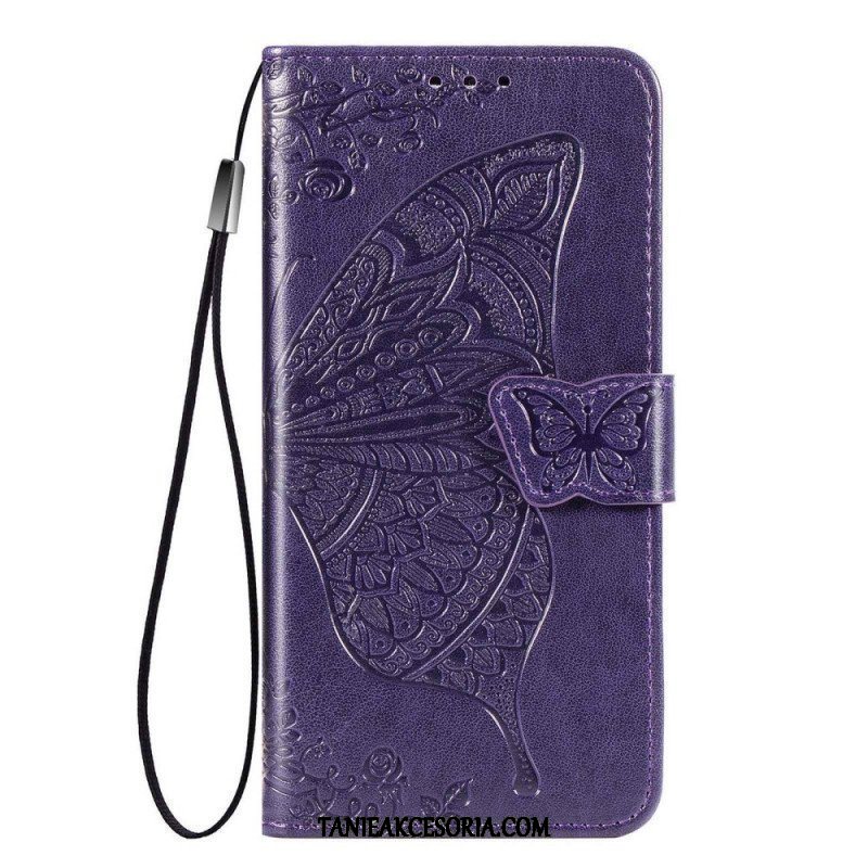 Etui Folio do Samsung Galaxy M53 5G Barokowy Motyl