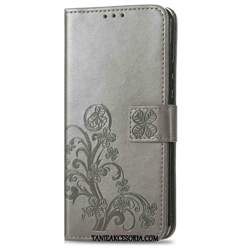 Etui Folio do Samsung Galaxy M53 5G Czterolistna Koniczyna