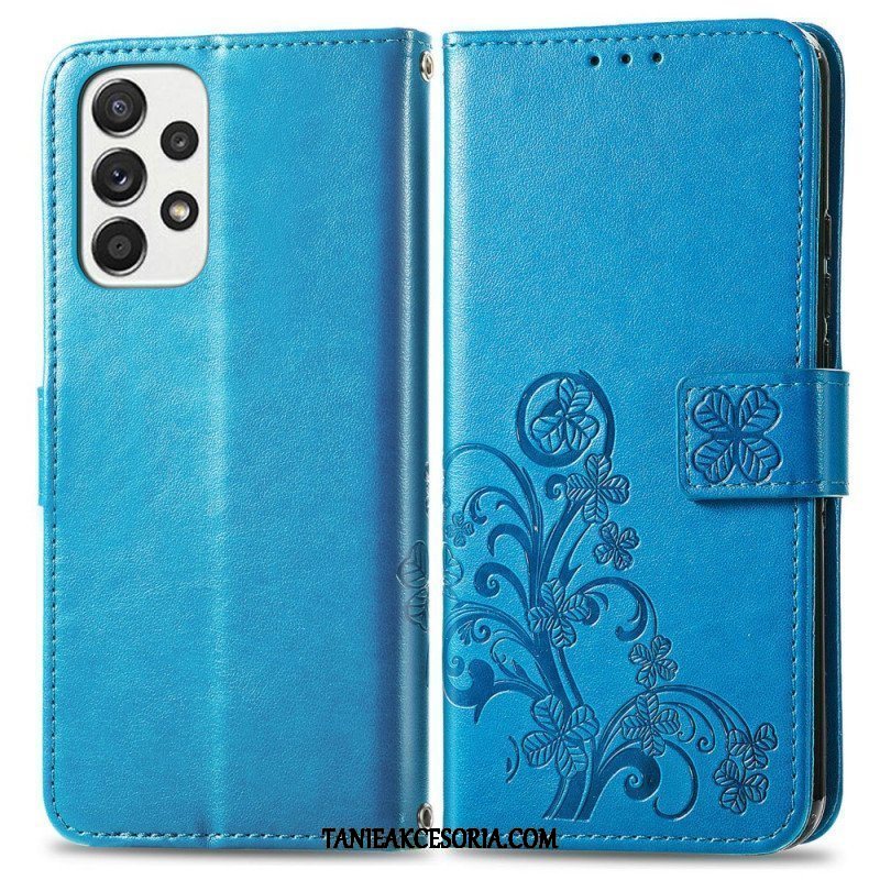 Etui Folio do Samsung Galaxy M53 5G Czterolistna Koniczyna