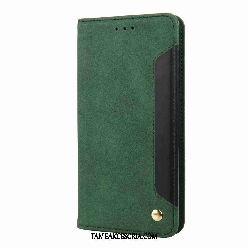 Etui Folio do Samsung Galaxy M53 5G Dwukolorowa Elegancja