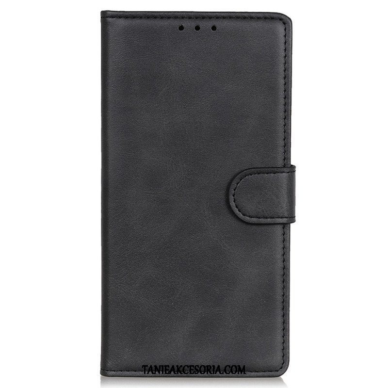 Etui Folio do Samsung Galaxy M53 5G Matowa Sztuczna Skóra