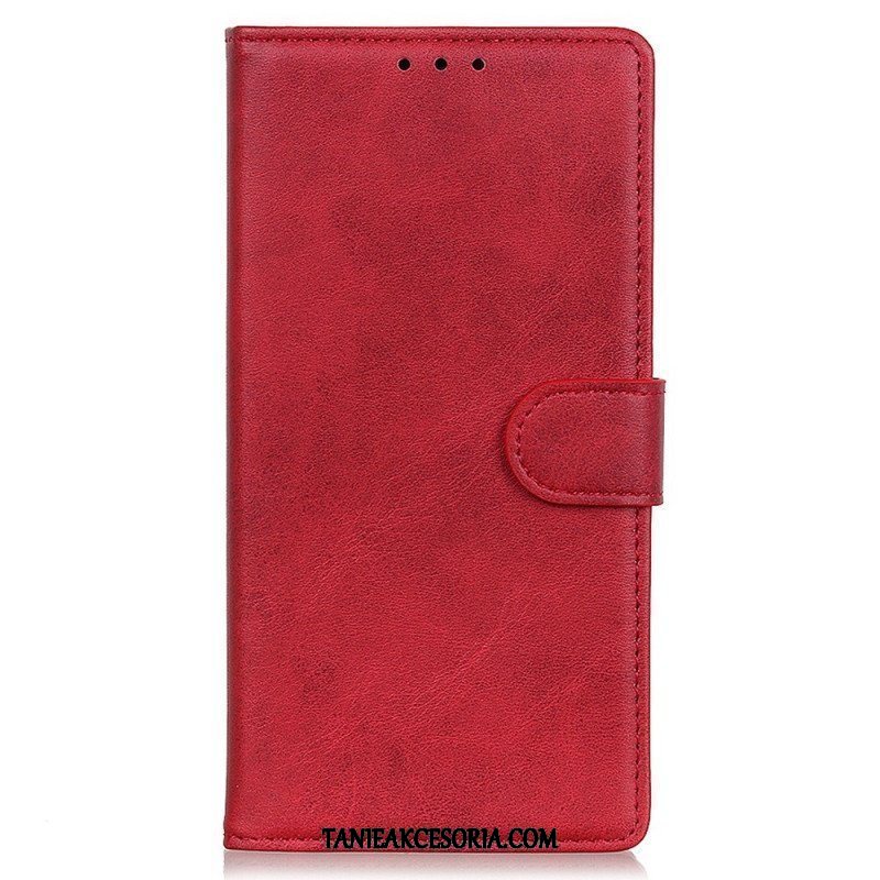 Etui Folio do Samsung Galaxy M53 5G Matowa Sztuczna Skóra