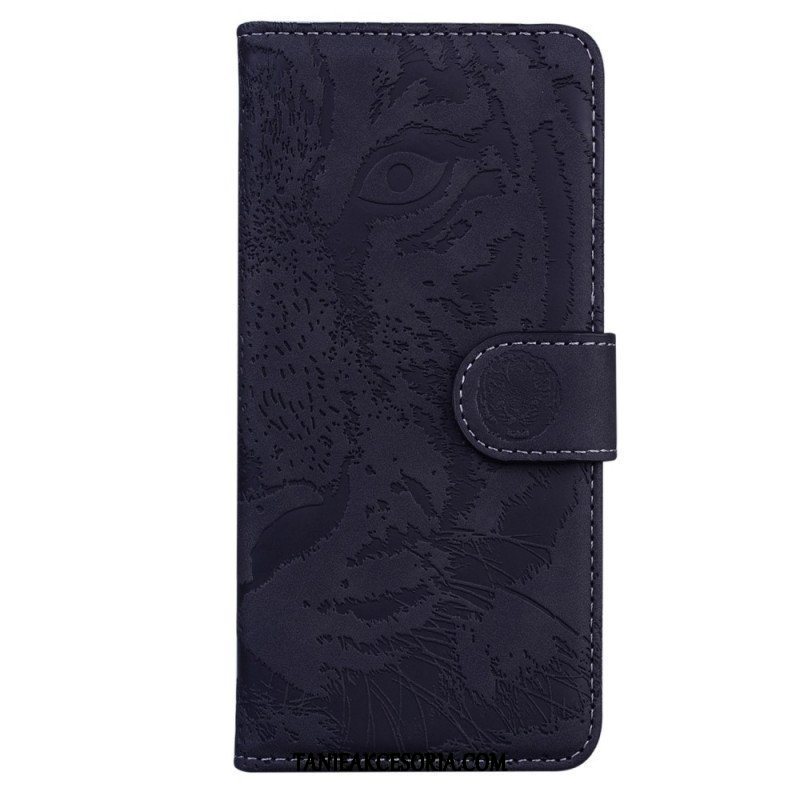 Etui Folio do Samsung Galaxy M53 5G Nadruk Tygrysa