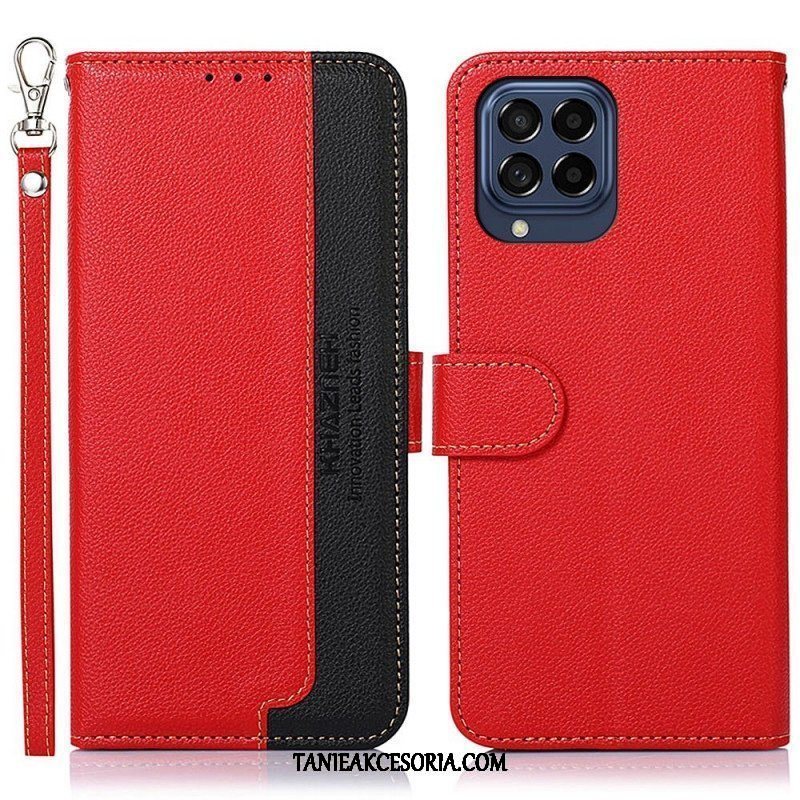 Etui Folio do Samsung Galaxy M53 5G Rfid Khazneh W Stylu Liczi