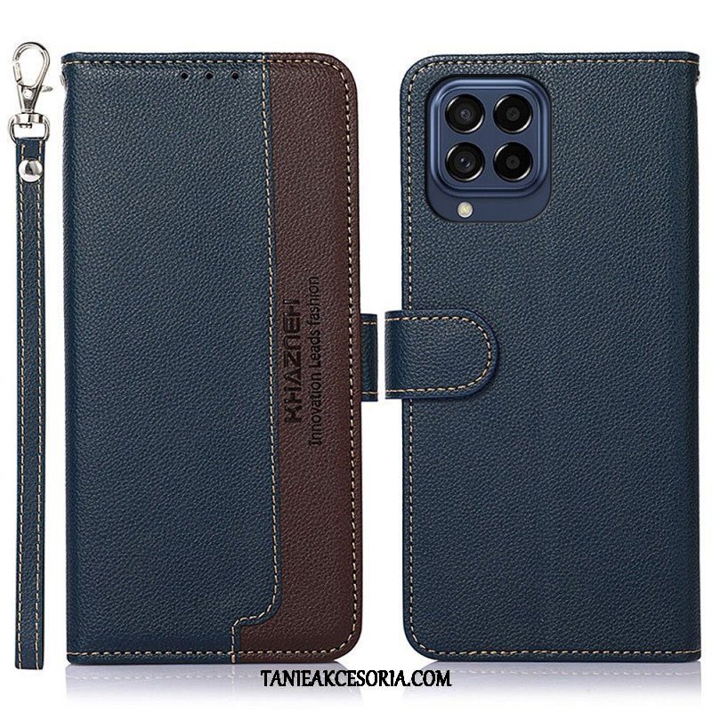 Etui Folio do Samsung Galaxy M53 5G Rfid Khazneh W Stylu Liczi