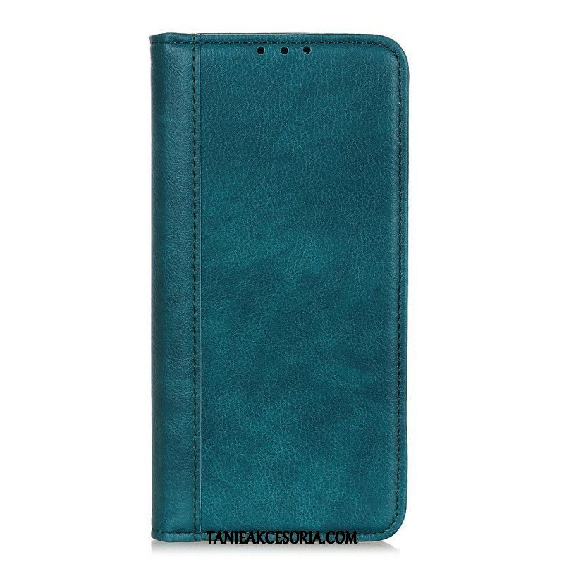 Etui Folio do Samsung Galaxy M53 5G Skóra Dwoinowa Liczi