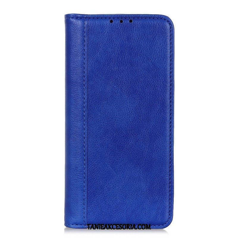 Etui Folio do Samsung Galaxy M53 5G Skóra Dwoinowa Liczi