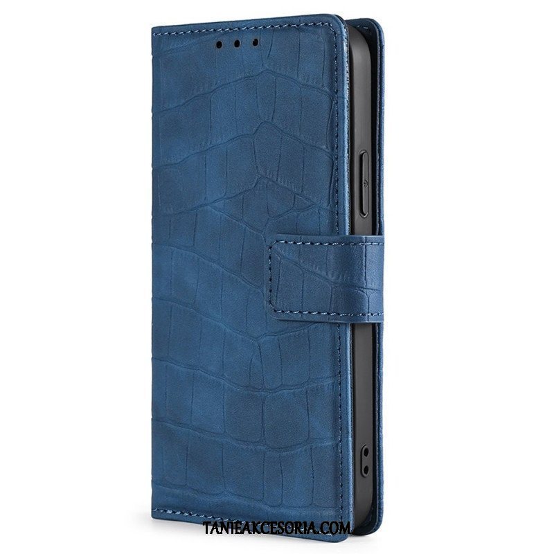 Etui Folio do Samsung Galaxy M53 5G Styl Skóry Krokodyla