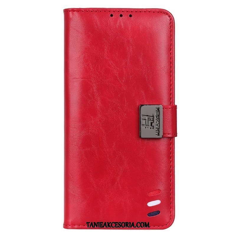 Etui Folio do Samsung Galaxy M53 5G Trójkolorowe Srebrne Zapięcie