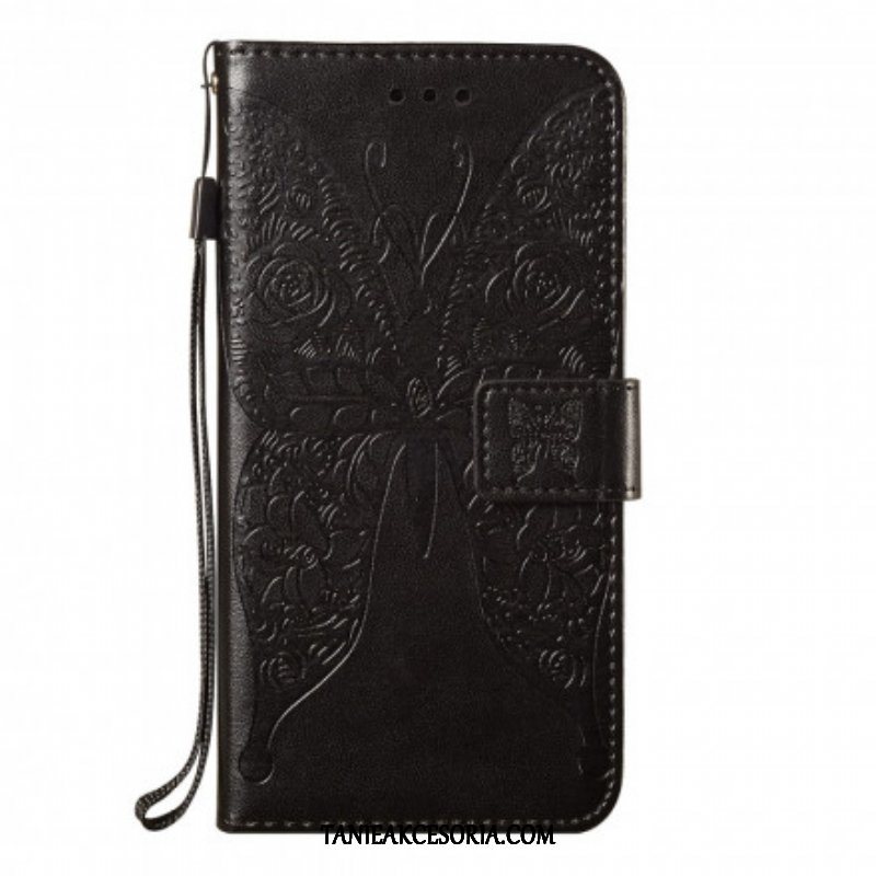 Etui Folio do Samsung Galaxy S21 5G Motyl Kwiatowy Wzór