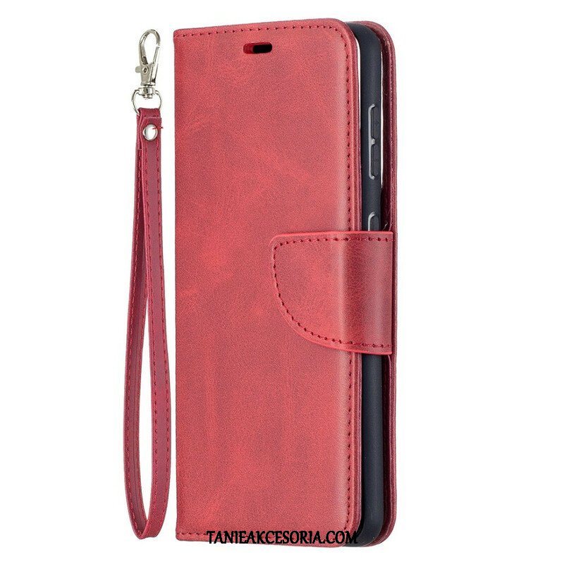 Etui Folio do Samsung Galaxy S21 5G Skórzany Futerał Gładka Klapa Ukośna