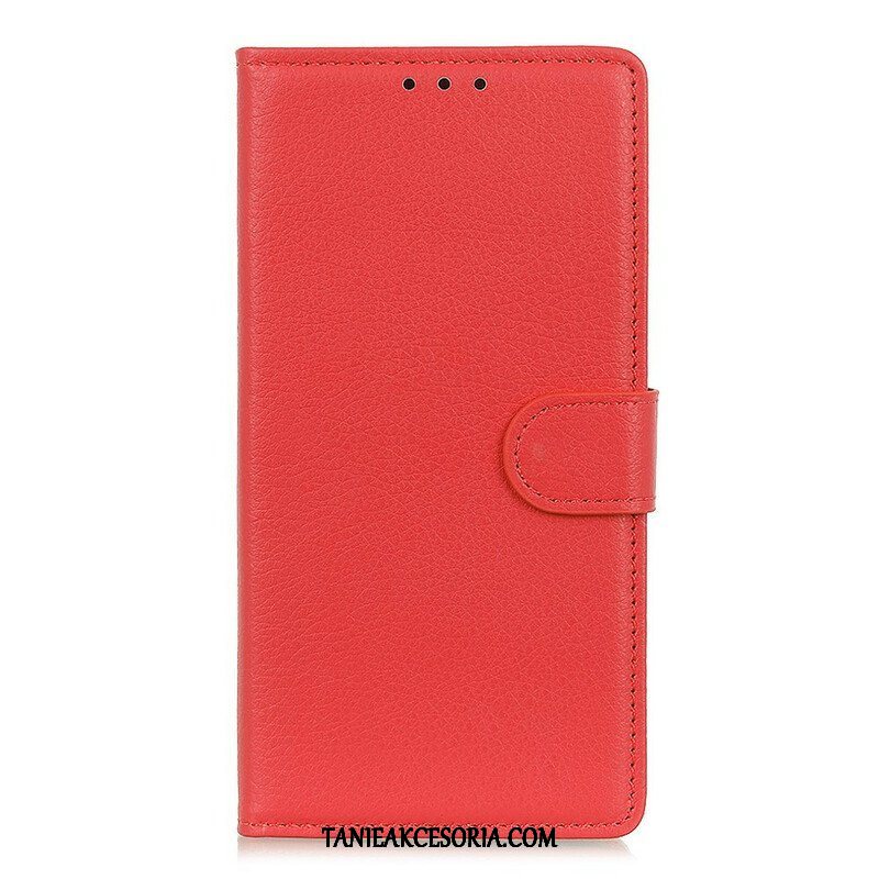 Etui Folio do Samsung Galaxy S21 5G Tradycyjna Sztuczna Skóra Liczi