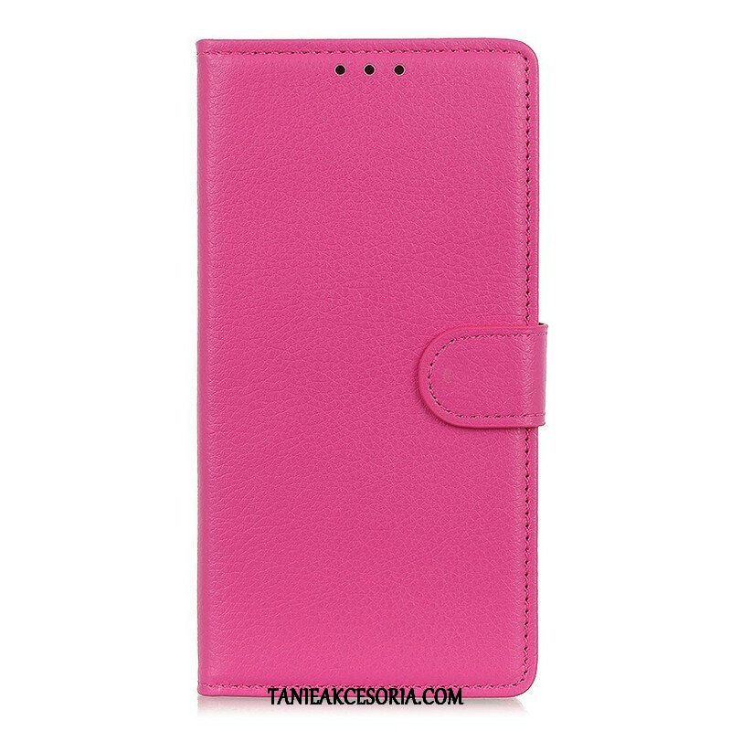 Etui Folio do Samsung Galaxy S21 5G Tradycyjna Sztuczna Skóra Liczi