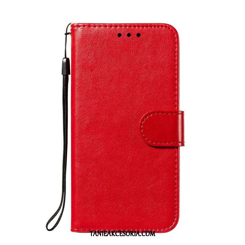 Etui Folio do Samsung Galaxy S21 FE z Łańcuch Solid Color Series Strappy