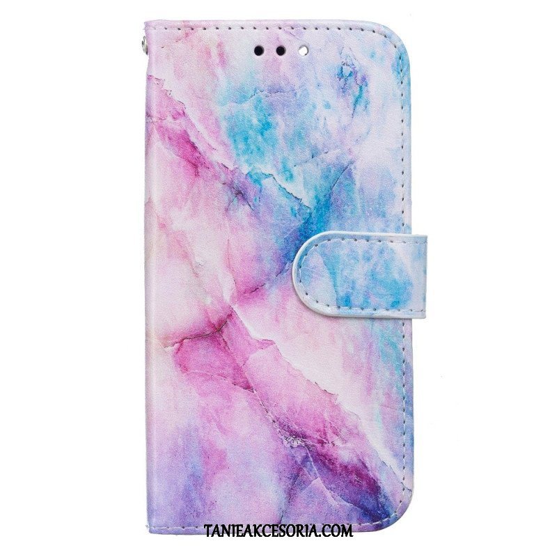 Etui Folio do Samsung Galaxy S22 5G Intensywny Marmur