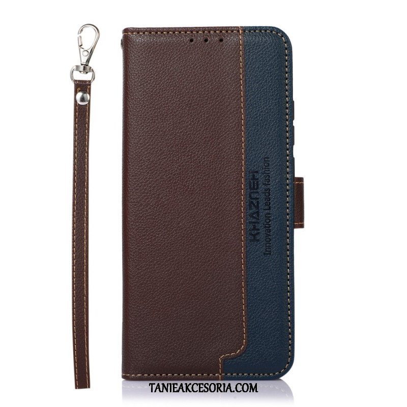 Etui Folio do Samsung Galaxy S22 5G Rfid Khazneh W Stylu Liczi