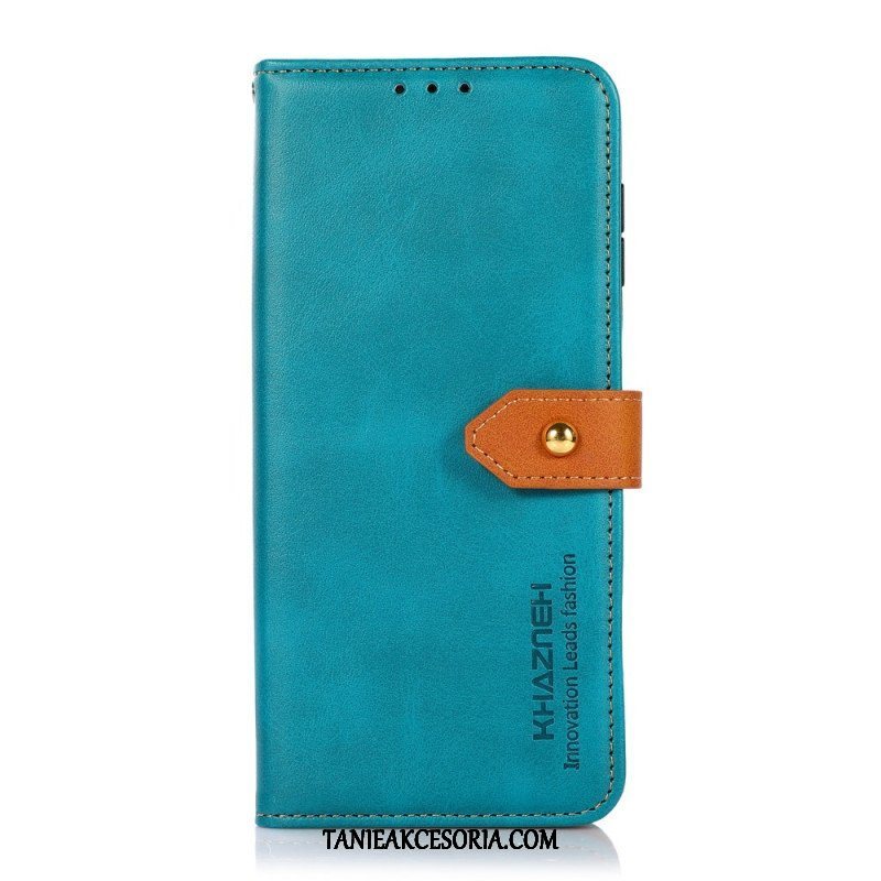 Etui Folio do Samsung Galaxy S22 5G Sztuczna Skóra Z Paskiem Khazneh