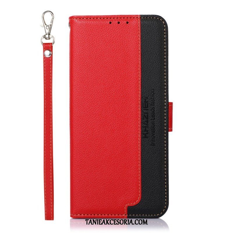 Etui Folio do Samsung Galaxy S22 Plus 5G Rfid Khazneh W Stylu Liczi