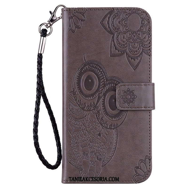 Etui Folio do Samsung Galaxy S23 5G Sowa Mandala I Smycz