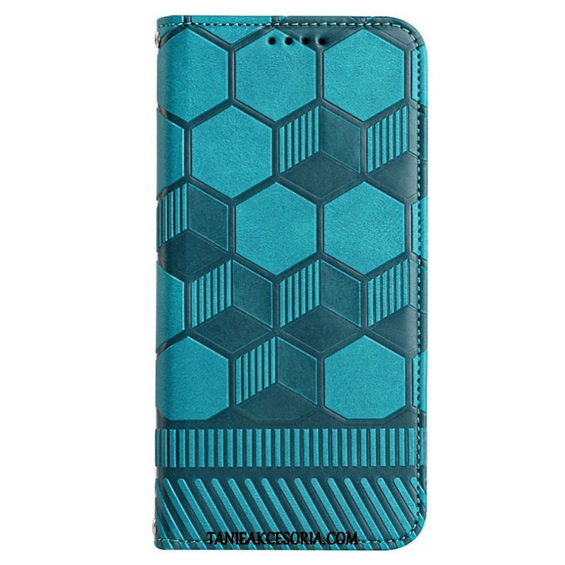 Etui Folio do Samsung Galaxy S23 5G Wzór Piłki Nożnej