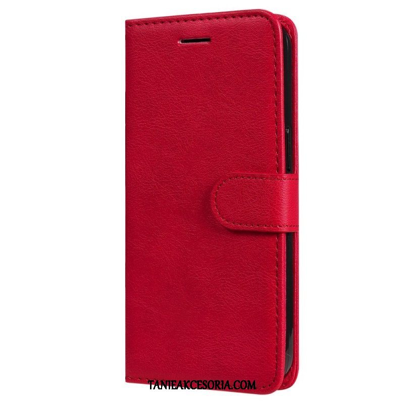 Etui Folio do Samsung Galaxy S23 5G z Łańcuch Zwykły Z Paskiem