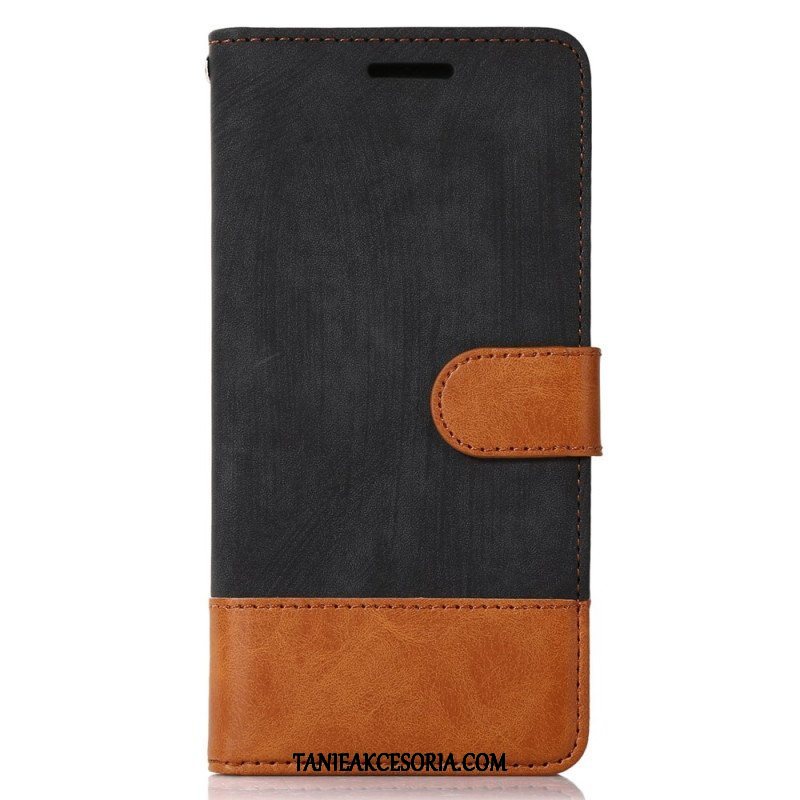 Etui Folio do Samsung Galaxy S23 Plus 5G Dwukolorowy W Dotyku