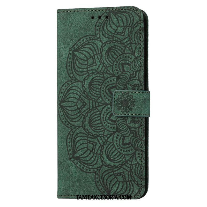 Etui Folio do Samsung Galaxy S23 Plus 5G z Łańcuch Paskowata Mandala