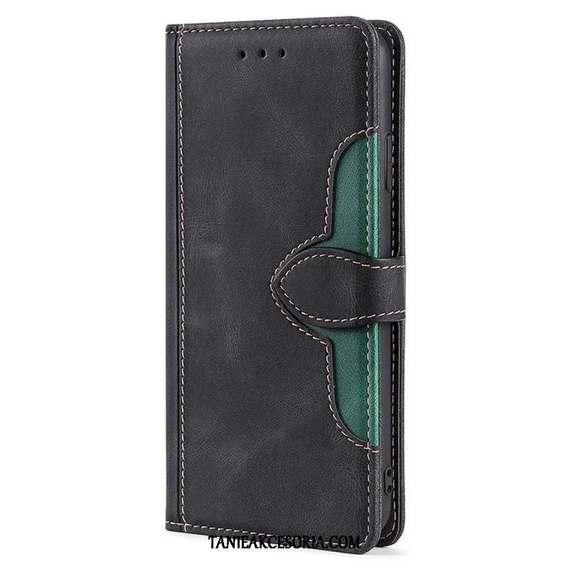 Etui Folio do Samsung Galaxy S23 Ultra 5G Dwukolorowy Kwiatowy