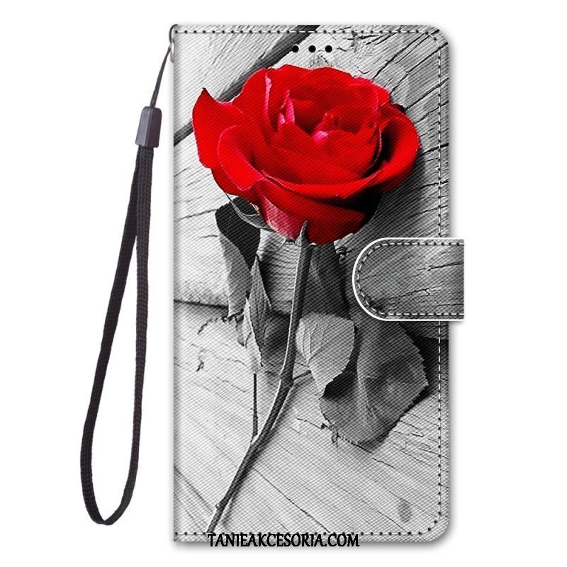 Etui Folio do Samsung Galaxy S23 Ultra 5G Grafika Ze Smyczą