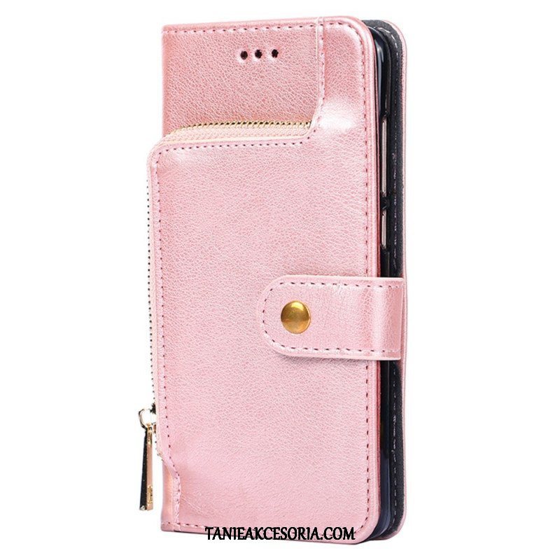 Etui Folio do Samsung Galaxy S23 Ultra 5G Przednia Portmonetka I Smycz