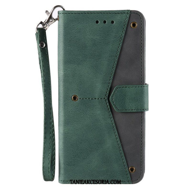 Etui Folio do Samsung Galaxy S23 Ultra 5G Szwy W Dotyku