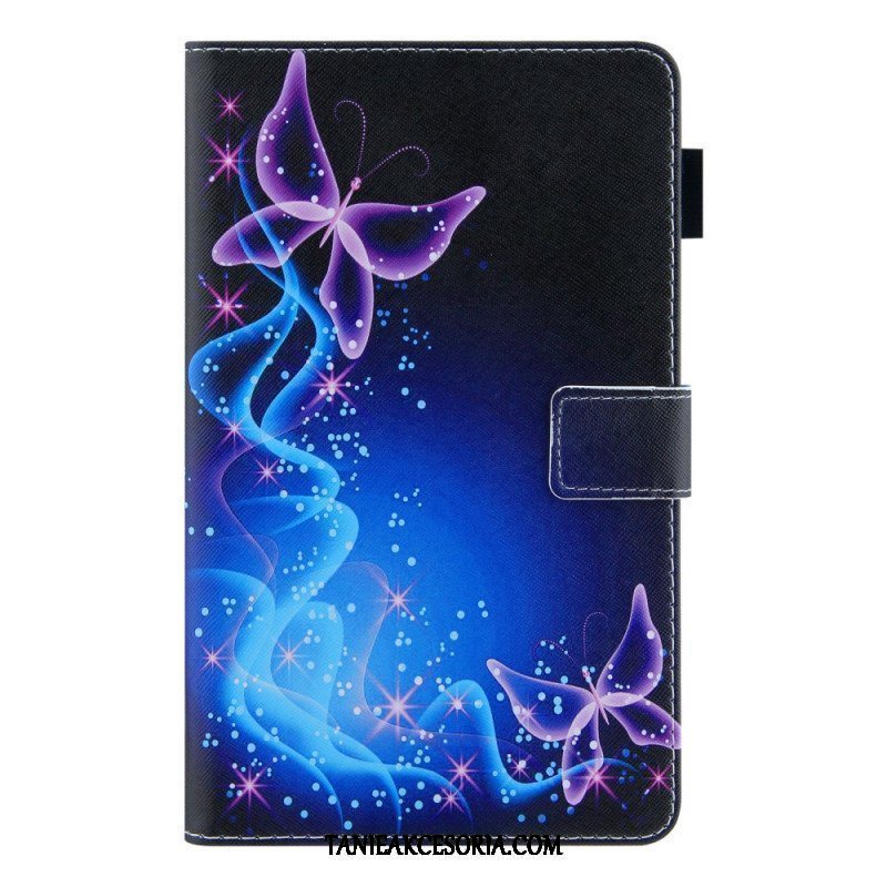 Etui Folio do Samsung Galaxy Tab A8 (2021) Kolorowe Motyle