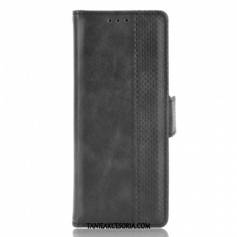 Etui Folio do Samsung Galaxy Z Fold 3 5G Stylizowany Efekt Skóry