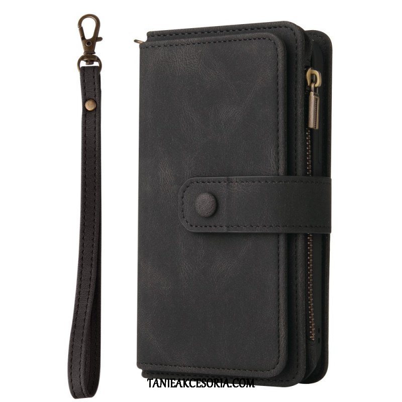 Etui Folio do Samsung Galaxy Z Fold 3 5G Wielofunkcyjny Uchwyt Na Karty