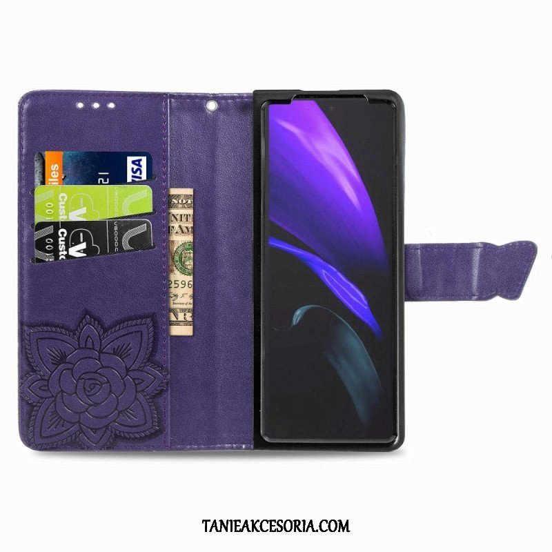 Etui Folio do Samsung Galaxy Z Fold 4 Gigantyczny Motyl