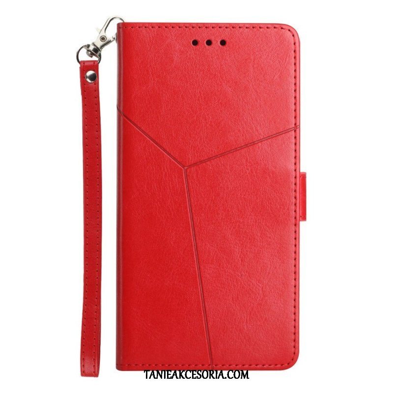 Etui Folio do Sony Xperia 1 IV z Łańcuch Wzór W Paski Y