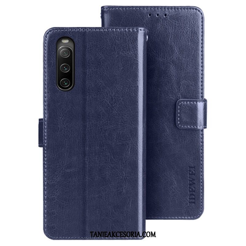 Etui Folio do Sony Xperia 10 IV Imitacja Skóry Idewei