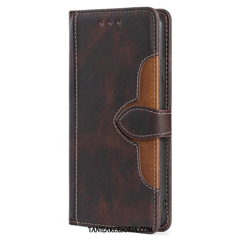 Etui Folio do Sony Xperia 5 IV Dwukolorowy Kwiatowy