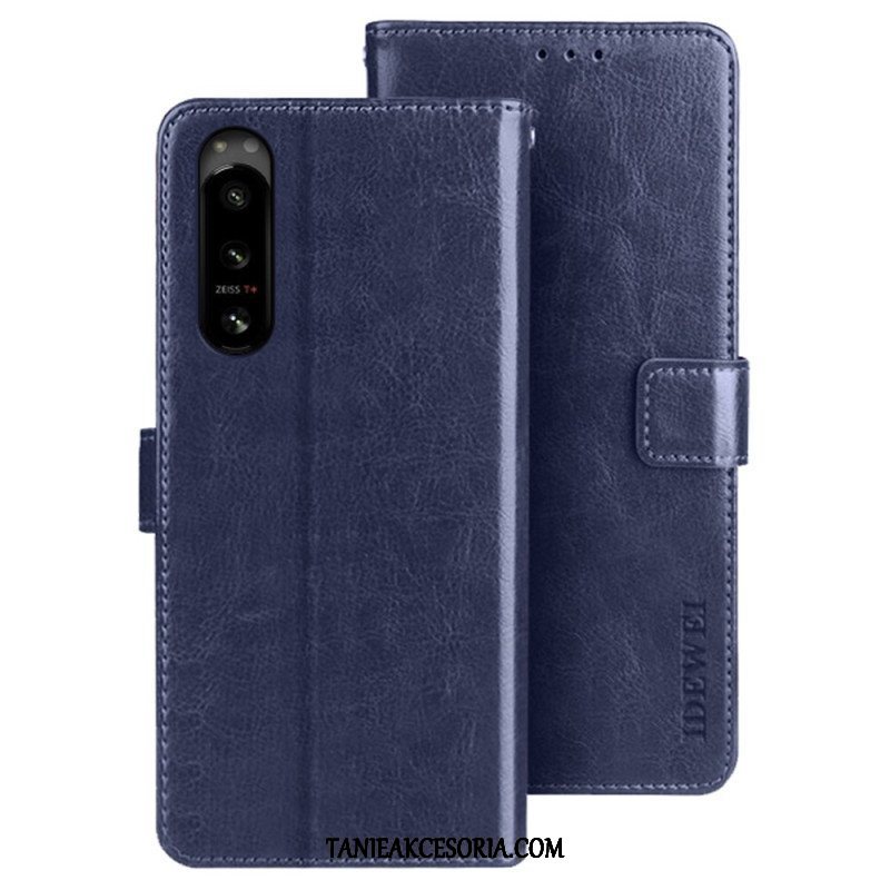 Etui Folio do Sony Xperia 5 IV Imitacja Skóry Idewei