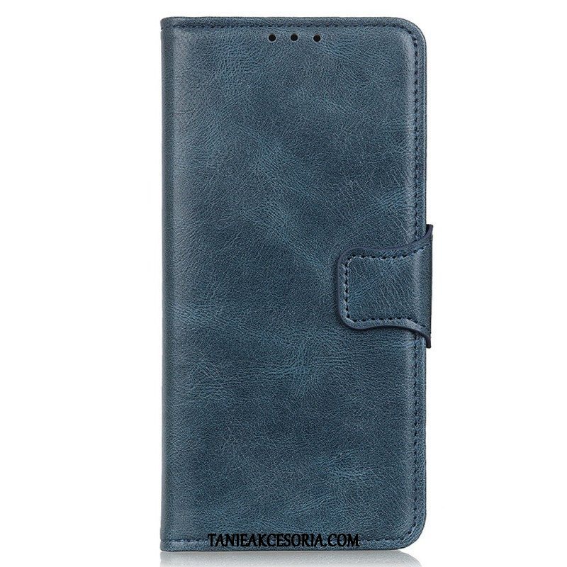 Etui Folio do Sony Xperia 5 IV Stylowe Skórzane Zapięcie Dwustronne