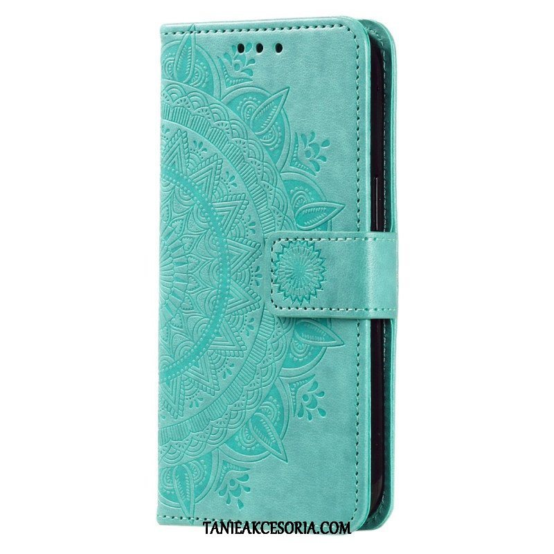 Etui Folio do Sony Xperia 5 IV z Łańcuch Mandala Słoneczna Na Ramiączkach