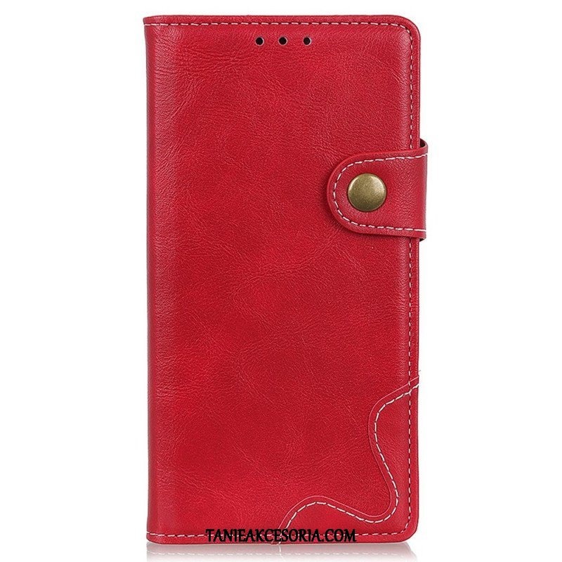 Etui Folio do Sony Xperia Pro-I Artystyczny Guzik Do Szycia