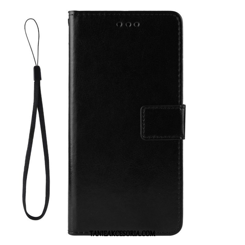 Etui Folio do Sony Xperia Pro-I Błyszcząca Sztuczna Skóra