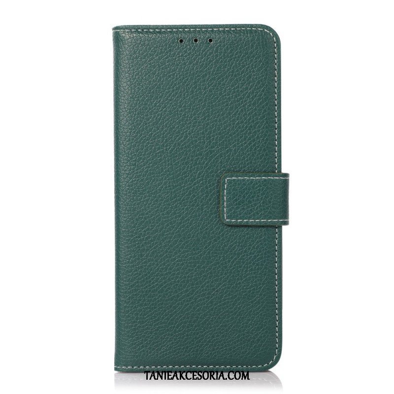 Etui Folio do Sony Xperia Pro-I Odsłonięte Szwy Liczi