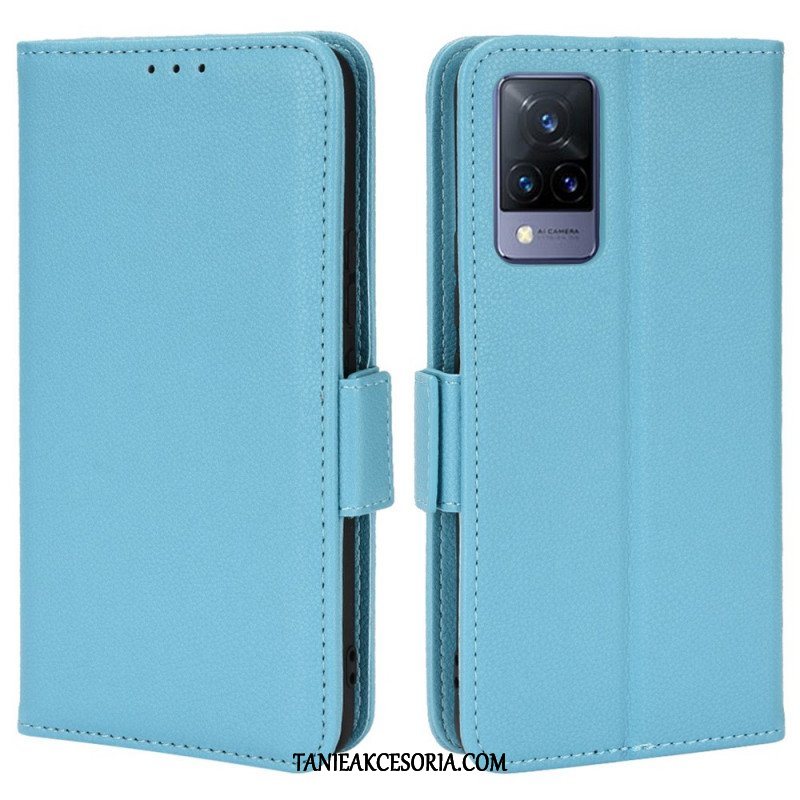 Etui Folio do Vivo V21 5G Skórzany Futerał Flap Double Nowe Kolory