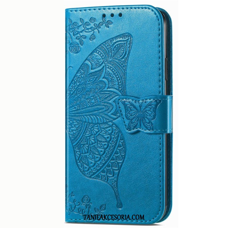 Etui Folio do Vivo Y16 Barokowy Motyl