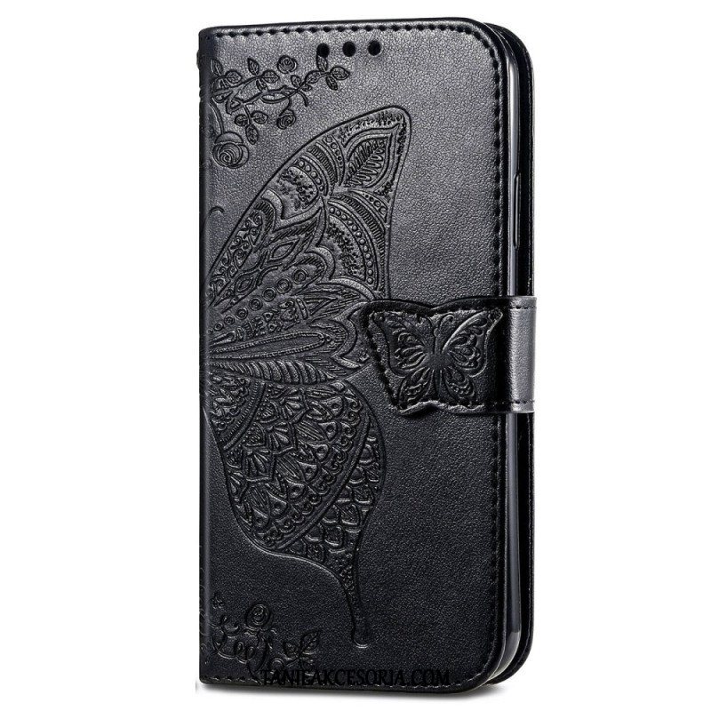 Etui Folio do Vivo Y35 Barokowy Motyl